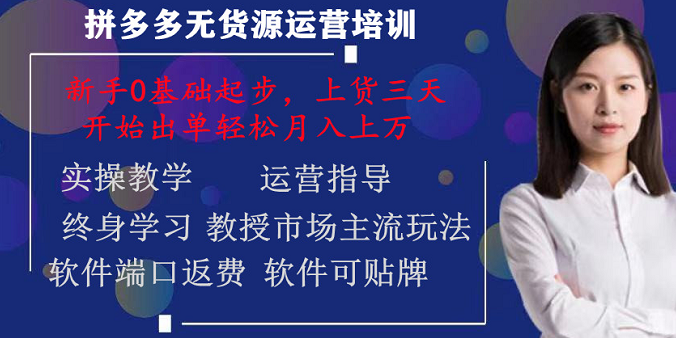 拼多多店群多种玩法包教会 创业好项目 拼多多店群多种玩法包教会 创业好项目